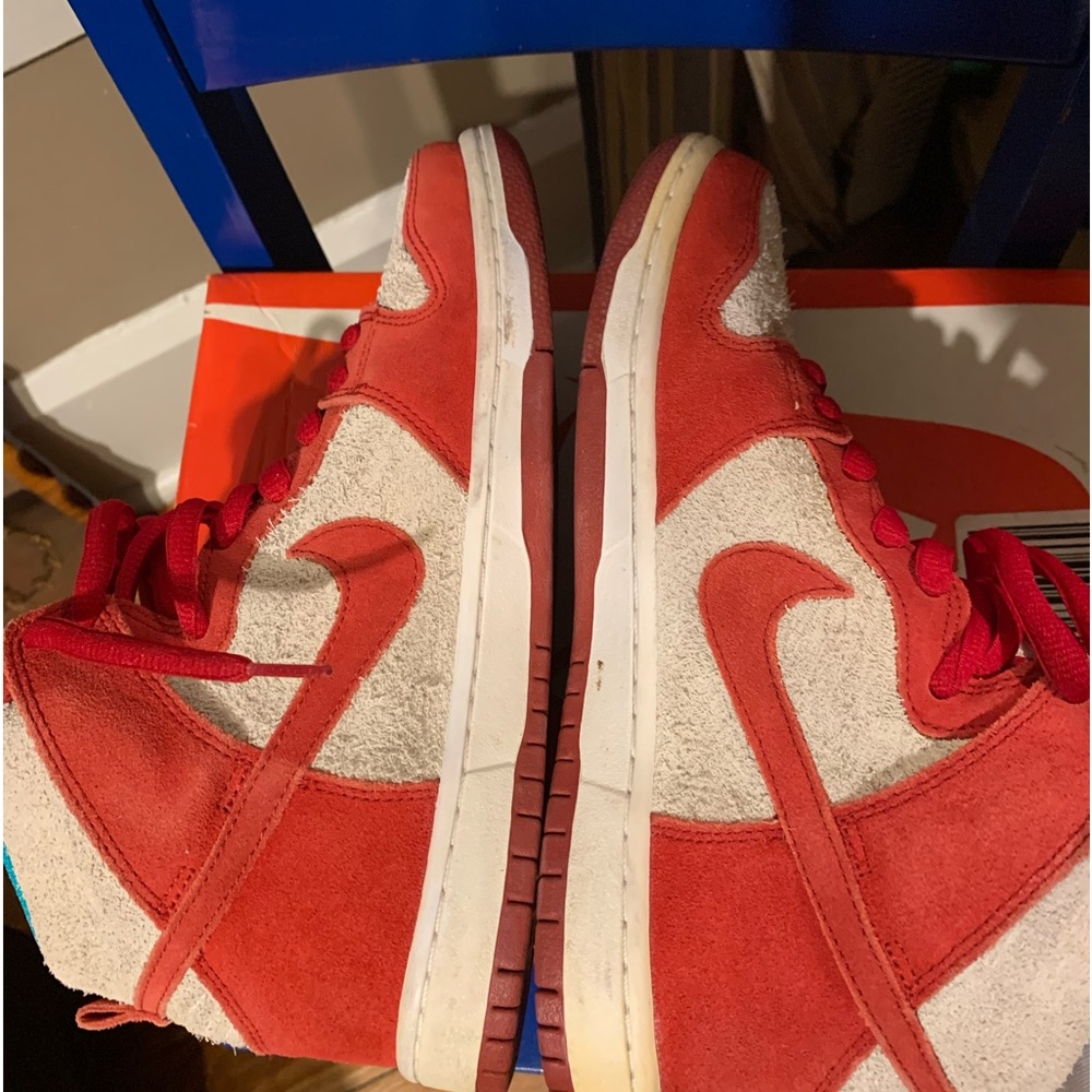 Men’s worn once Nike Dunk SB High “Dr. Seuss” sz 7.5, no OG box .no extra lace - Picture 9 of 10
